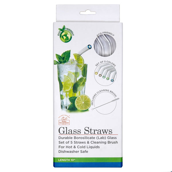 Better Houseware Extra-Wide Glass Straws